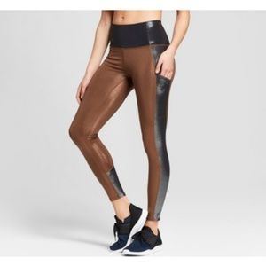 JoyLab Womens Shine Metallic High Rise 7/8 Legging